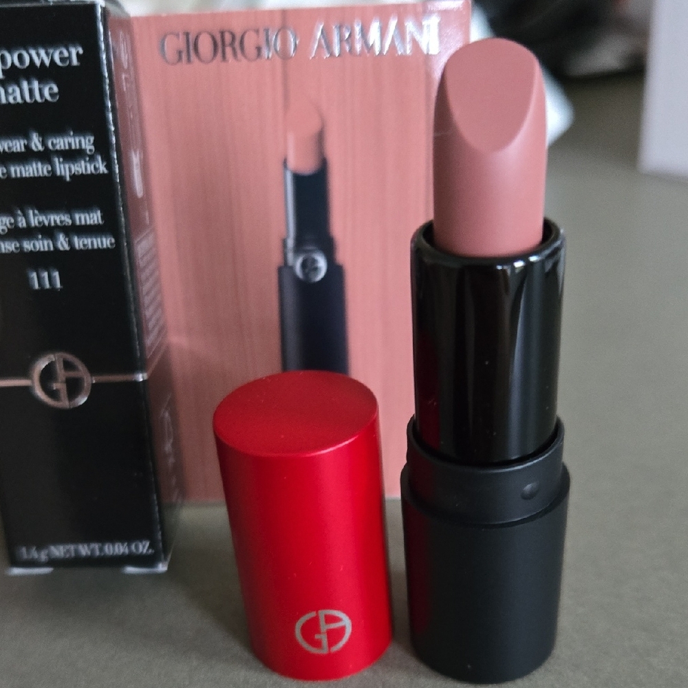 New In Box Giorgio Armani Lip Power Matte Lipstick - 111